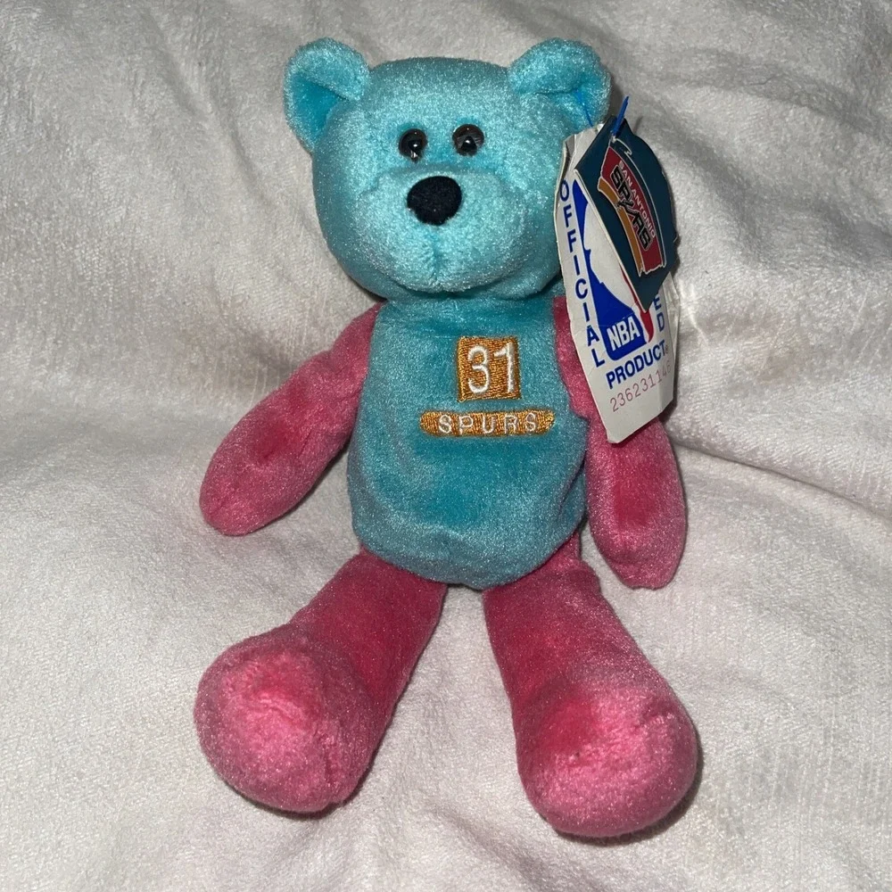 1999 Limited Treasures Pro Bear San Antonio Spurs #31 Malik Rose NBA Rare